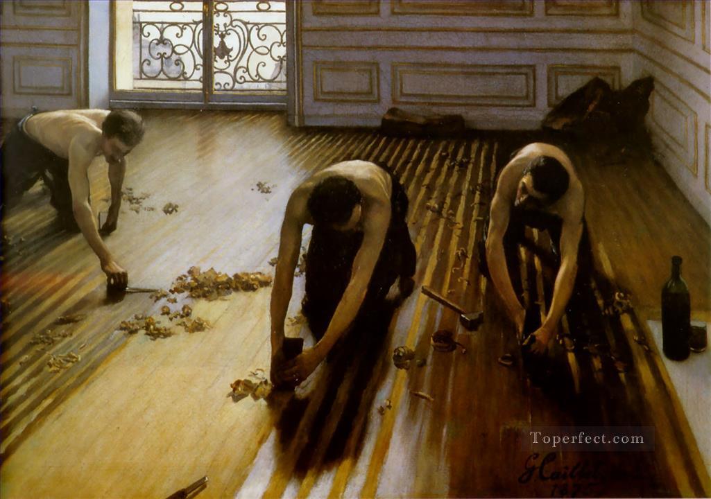 Floor Strippers Gustave Caillebotte Oil Paintings